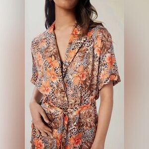 NWT LITA by Ciara utility belted romper size medium